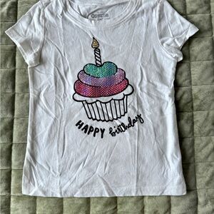 OshKosh B'gosh White Graphic Logo Tee